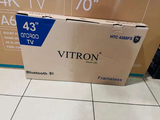 VITRON 43 INCHES SMART ANDROID FRAMELESS TV image 2