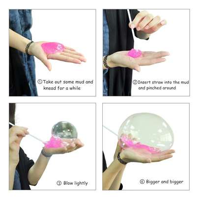 Kids DIY Creative Crystal Mud Play Transparent Magic Plasticine Jelly Clay image 4