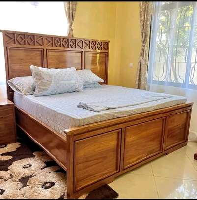 Classic 6x6 wooden bed image 2