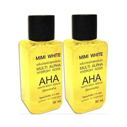 Mimi White Multi Alpha Hydroxy Acids AHA Whitening Body Serum image 1