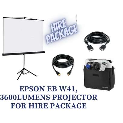 Projector and screen for hire image 1