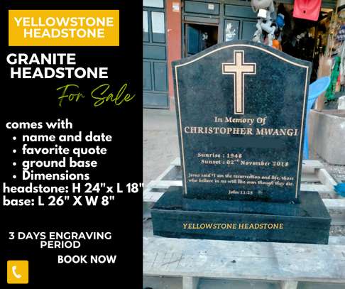 Honor Your Loved Ones with Granite Headstones with Bases image 1