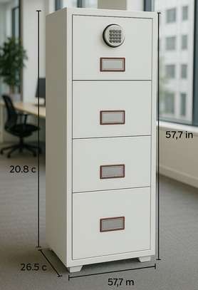 Office Safe Cabinet: 4-Drawers Fireproof Cabinet Safe image 3