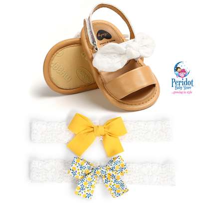 Girls Prewalkers /Flat Open Shoes / Quality Kids Shoes image 3