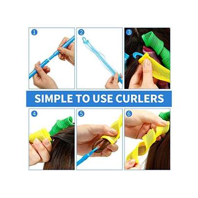 28PCS Spiral Hair Curlers, Magic Styling Kit image 7