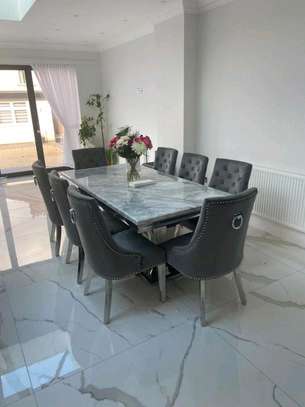 Dining seats/marble effect image 1