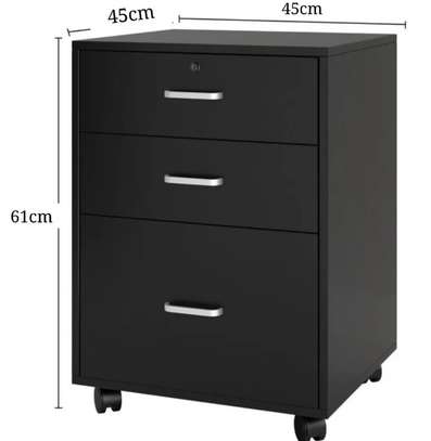 Office Cabinet: 3 Drawers Mobile Pedestral Office Cabinet image 4
