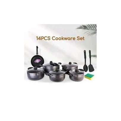 14pcs Non Stick Cookware Set / Sufurias With A Pan image 3