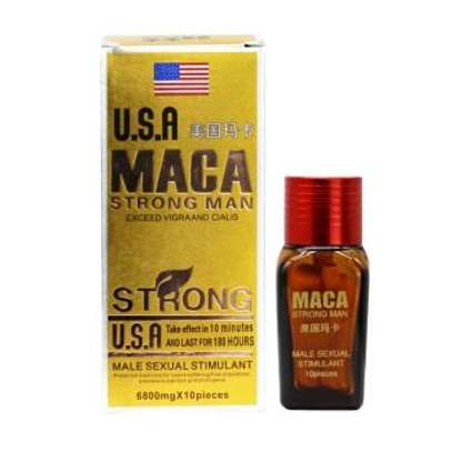 Maca

Maca USA Strong Man - Male Sexual Stimulant - 10PCS image 3