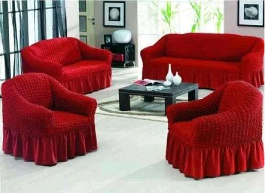Red Turkish Sofa Cover image 1