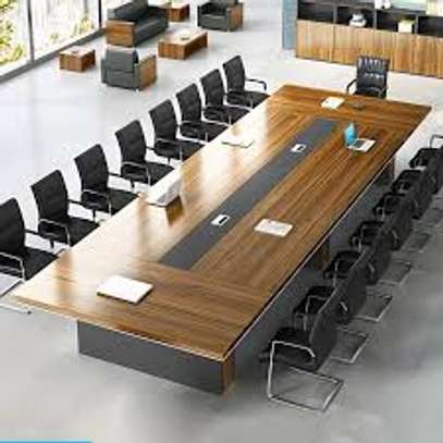 3 M Wooden Executive Boardroom Table image 8