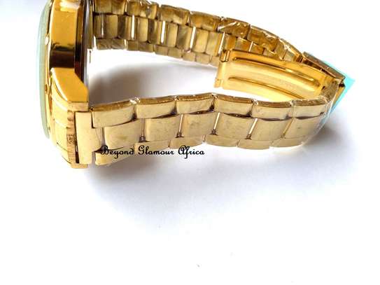 Unisex chronograph Gold Plated Watch image 2