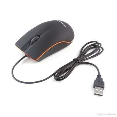 Lenovo 3-Button Mini USB Optical Wired Mouse 1000 DPI image 1