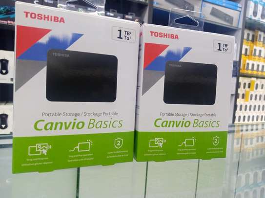 TOSHIBA CANVIO BASICS 1TB PORTABLE EXTERNAL HARD DRIVE image 1
