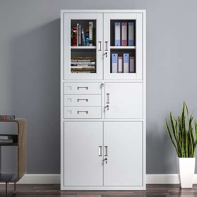 Glass & Steel Filing Cabinet – Secure Storage Drawers image 5