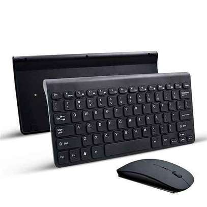 Wireless Mini Wireless Mouse & Keyboard Combo -Black image 1