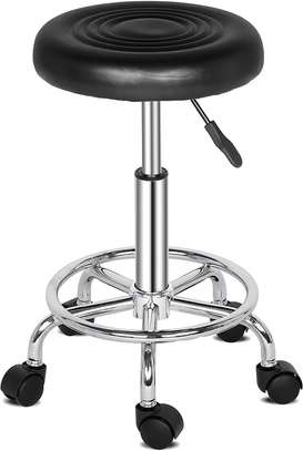 Office Barstool : Round Height  Adjustable Office Barstool image 2