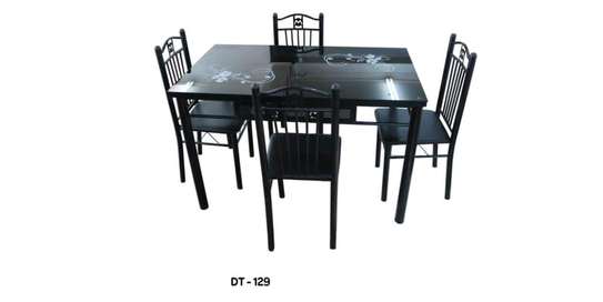 Black dining room table set image 1