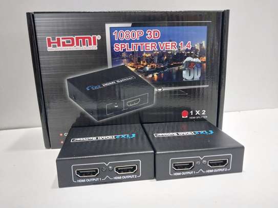 HDMI Spliter 2 Port Hdmi Splitter 3D 1x2 HDMI Switch + DC image 2