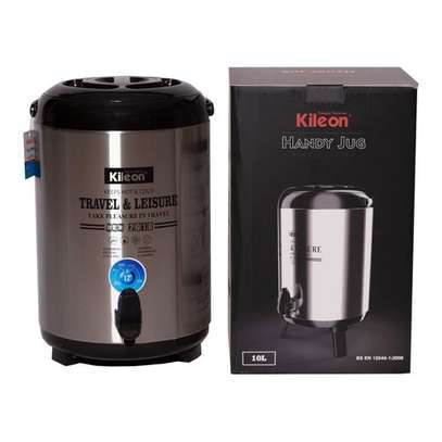 Kileon 10L Electric Stainless Steel Insulated Tea Urns image 1