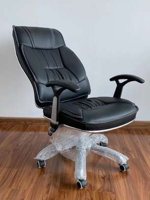 Leather generic orthopedic home office chair image 4