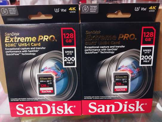 SanDisk Extreme Pro 128GB SDXC UHS-I Card For Camera image 2