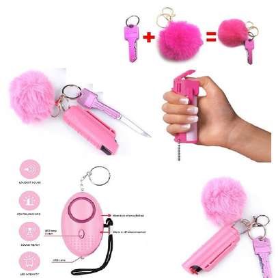 Safety Kit For Women Self Defense Keychain With Alarm image 1