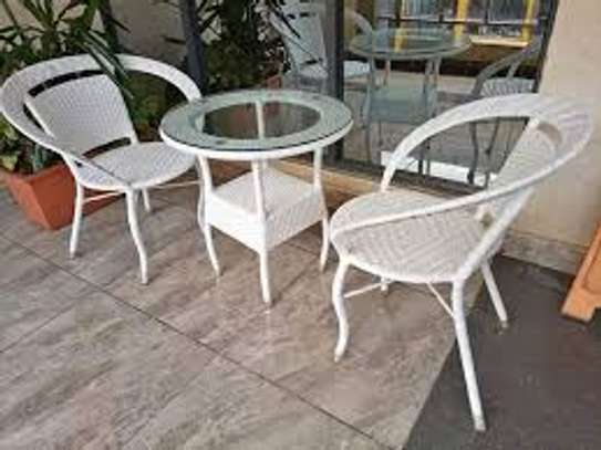 Dining Sets: White 2- Chairs and a Table Dining Set image 11