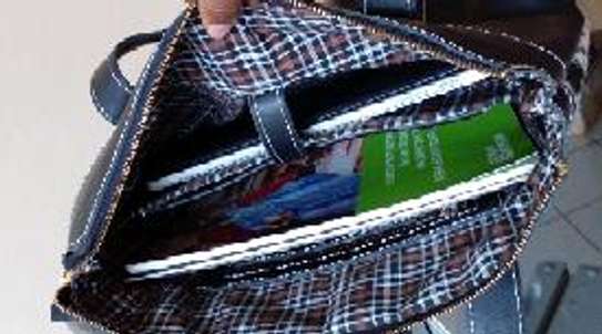 Samantha Cowhide Leather Laptop Handbag image 3