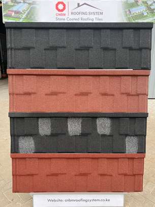 Stone Coated Roofing tiles- CNBM Shingle Black& black &white image 3