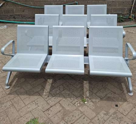 3-Seater linked visitor padded waiting chairs image 12