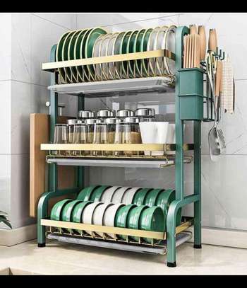 3 Tier carbon steel dish rack image 2
