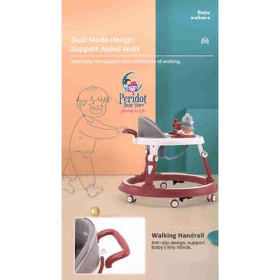 TOP 2 Height Adjustable Anti-Rollover Push Baby Walker image 6