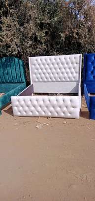 Beds 6*6 bed made by hand wood and good quality material made image 1