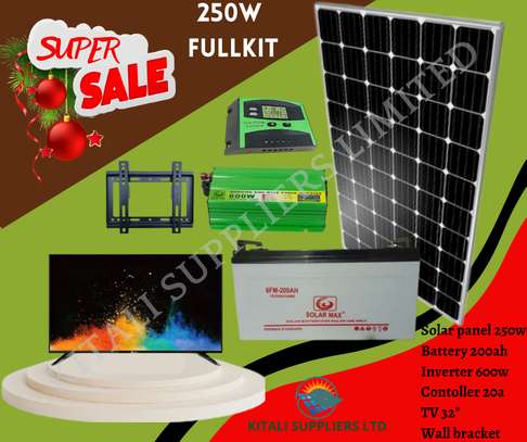 250w Solar fullkit with tv 32" image 1