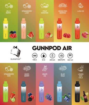 Gunnpod Air 3000 Puffs Rechargeable Vape - Strawberry Kiwi image 2