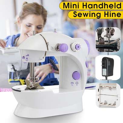 Mini sewing machine with Double threads image 1