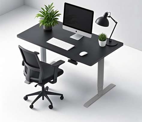 Office Desk : Electric Height Lift Smart Computer Desk image 6