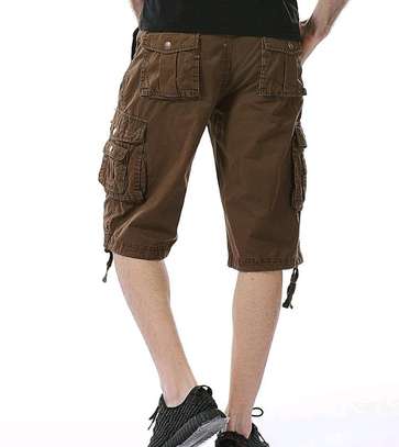 Quality Brown Cargo Shorts image 4