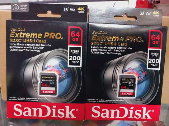 Sandisk Extreme PRO 64GB SDXC Class 10 UHS-I U3 V30 200MB/s image 3