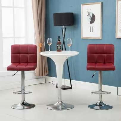 Adjustable Counter Leather Stool image 10