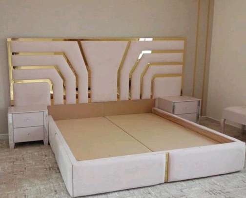 White upholstered bed/beds for sale in Nairobi image 1