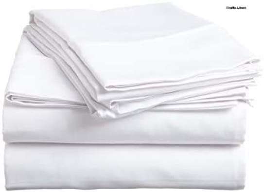 white striped hotel/home bedsheets image 2