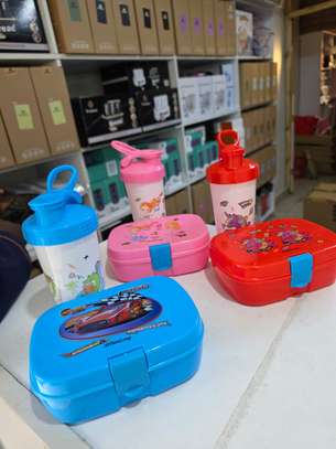 2pcs Cartoon themed kids lunch  box image 2