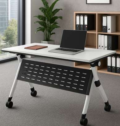 Office Table: Training Folding Modern Table – 120cm image 1