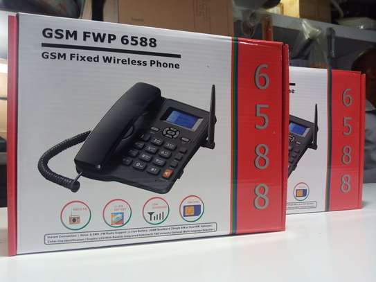 Wireless GSM Desk Phone - Quadband SMS function GSM FWP 6588 image 1
