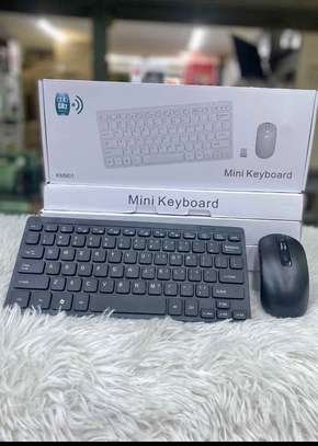 Mini wireless keyboard and mouse image 1