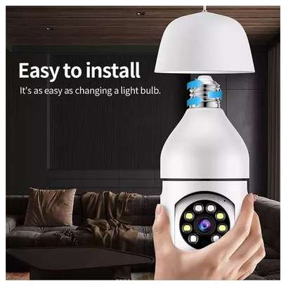 wifi HD 360° Bulb  Night Vision PANORAMIC CCTV image 2