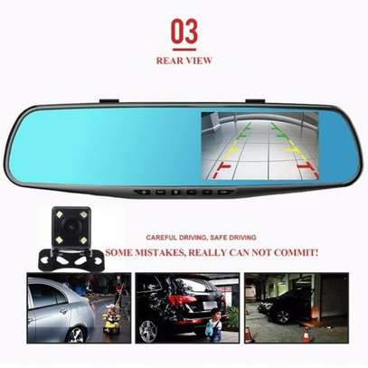 Dashboard Camera 4.3 Inch Car DVR Mirror Car image 1