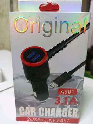 A901 3.1A car fast charger image 1